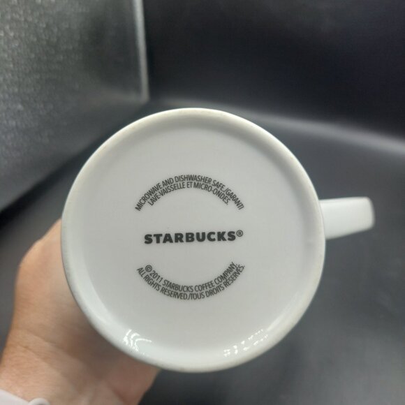 Starbucks 2011 Large Winking Snowman Winter Coffee Mug EUC "When We're Together" - Picture 6 of 6